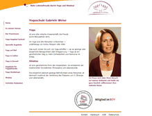 Tablet Screenshot of gabriele-weise-yoga.de
